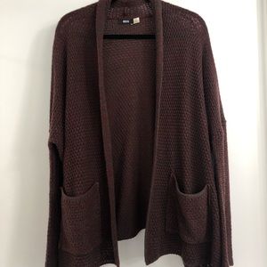 Long Cardigan With Front Pockets